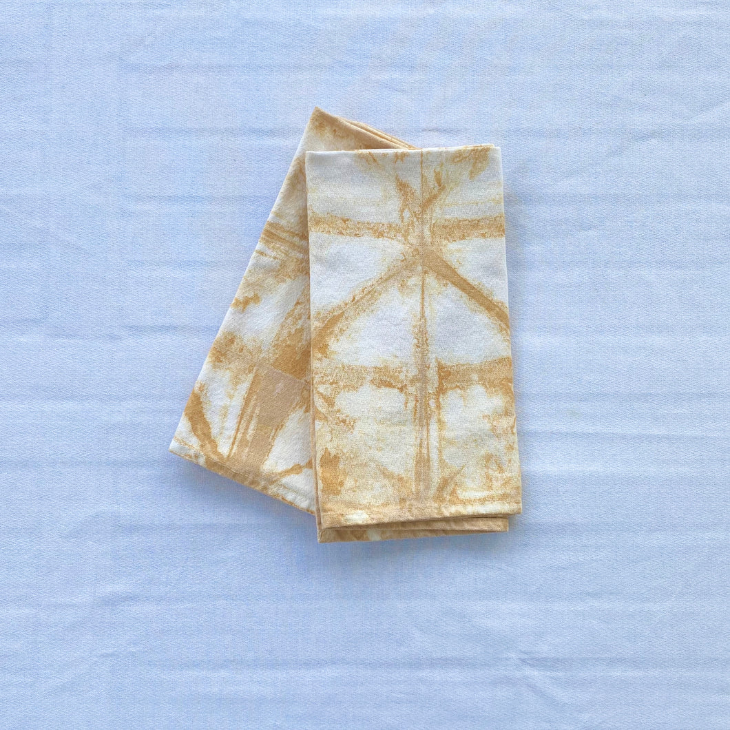 Hand Dyed Cotton Napkins - Rust