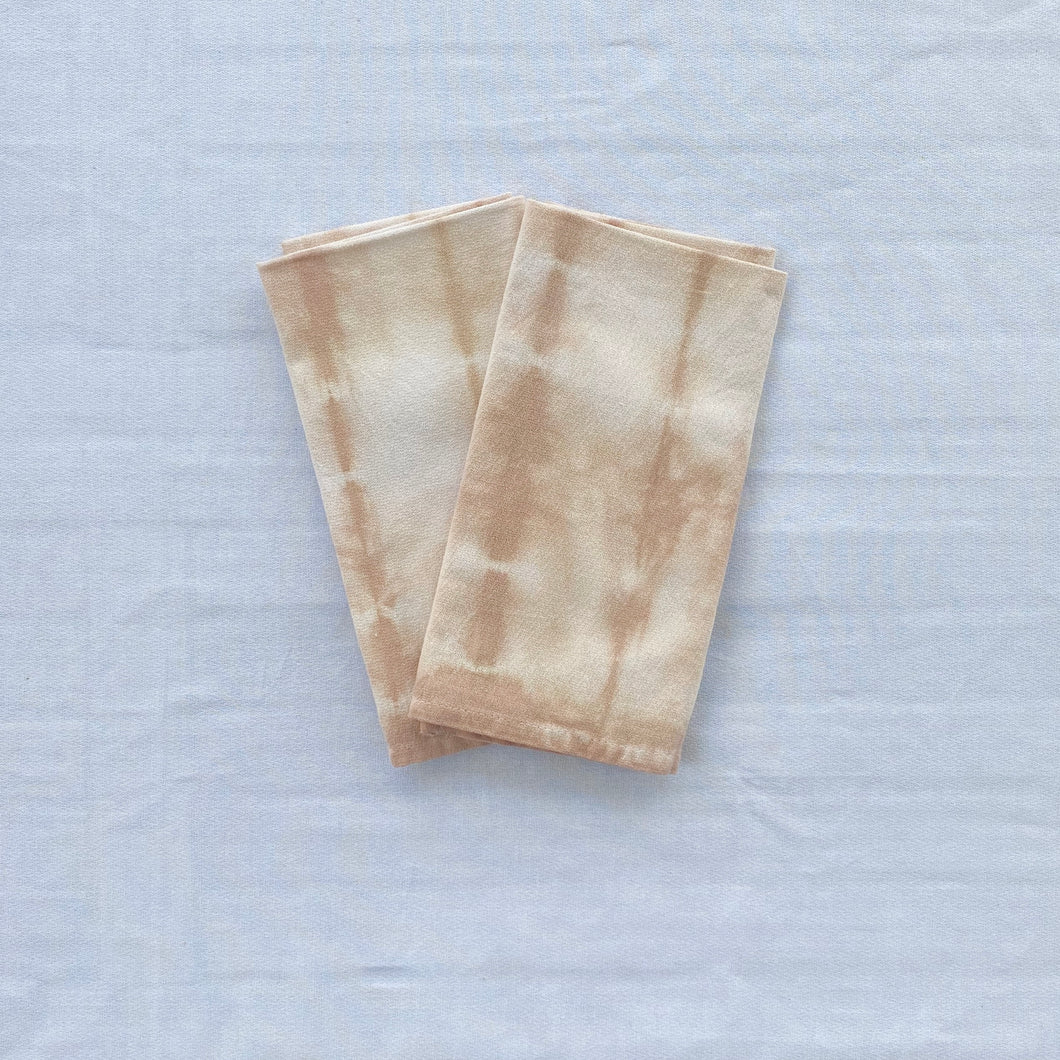 Hand Dyed Cotton Napkins - Mauve