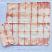 Load image into Gallery viewer, Hand Dyed Cotton Napkins - Madder Lines
