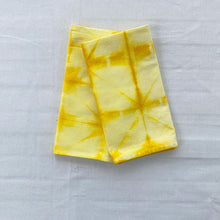 Load image into Gallery viewer, Hand Dyed Cotton Napkins - Mustard Xs
