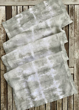 Load image into Gallery viewer, Hand Dyed Linen Table Runner - Grey
