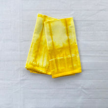 Load image into Gallery viewer, Hand Dyed Cotton Napkins - Mustard Lines
