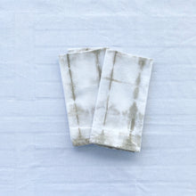 Load image into Gallery viewer, Hand Dyed Cotton Napkins - Grey Lines
